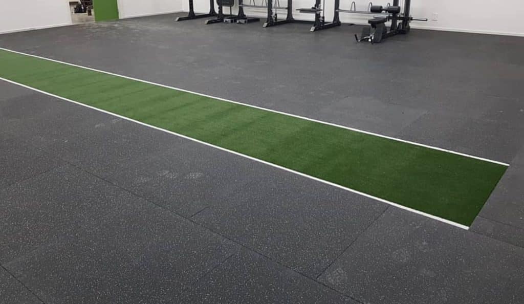 15mm Black with Charcoal Fleck Gym Tile