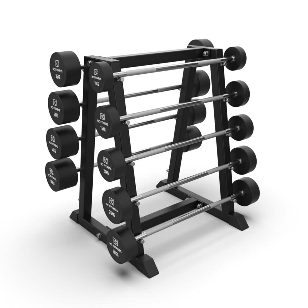 Fixed Barbell Set with Rack 10-50kg