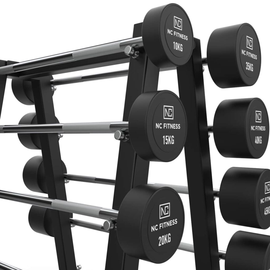 Fixed Barbell Set with Rack 10-50kg - Image 5