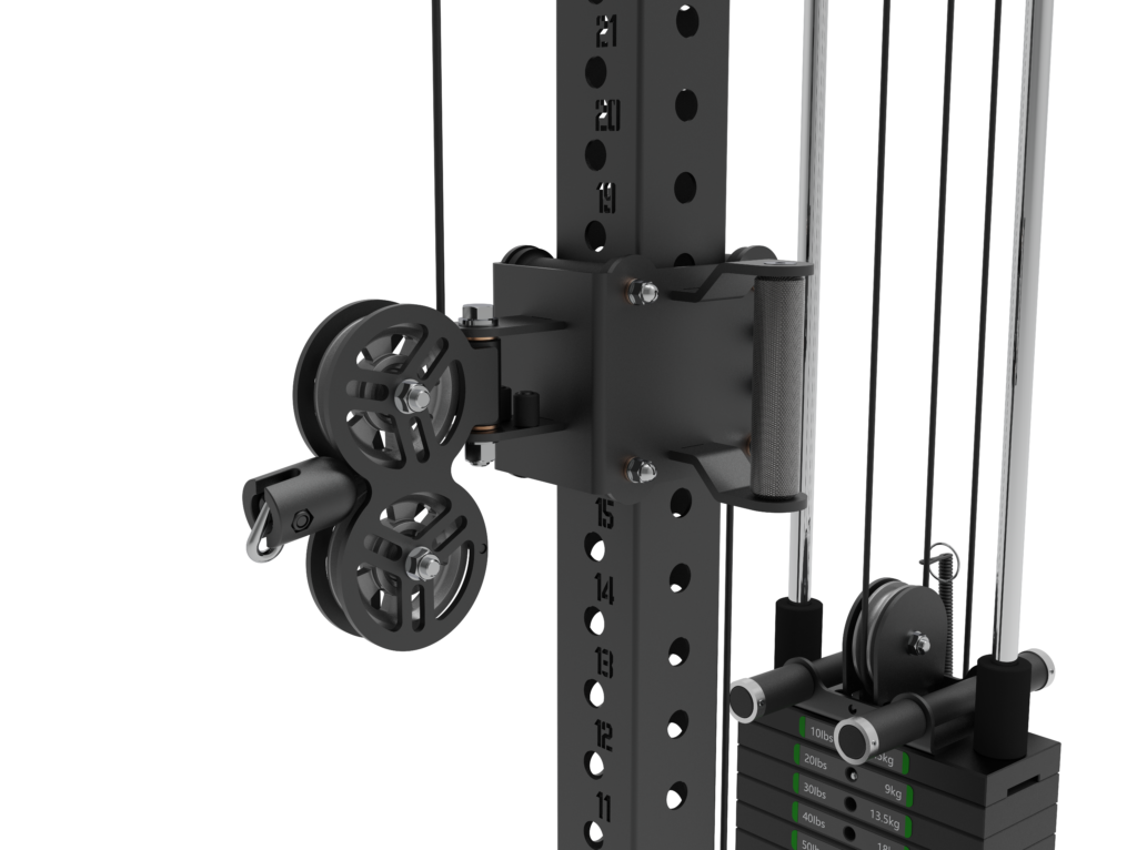 H-Series Single Pulley Machine - Includes Footplate and Knee Pad Attachment - Image 5