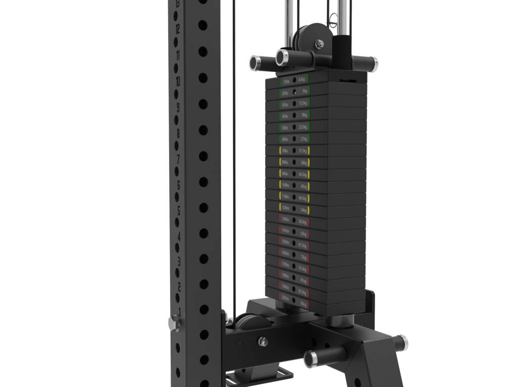 H-Series Single Pulley Machine - Includes Footplate and Knee Pad Attachment - Image 13