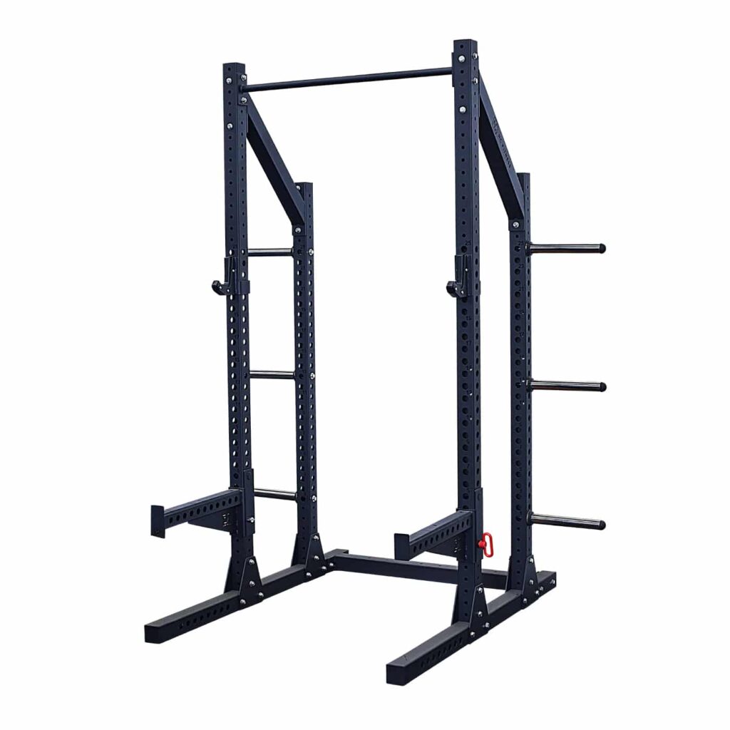 NC Fitness black powder coated steel half Power Rack