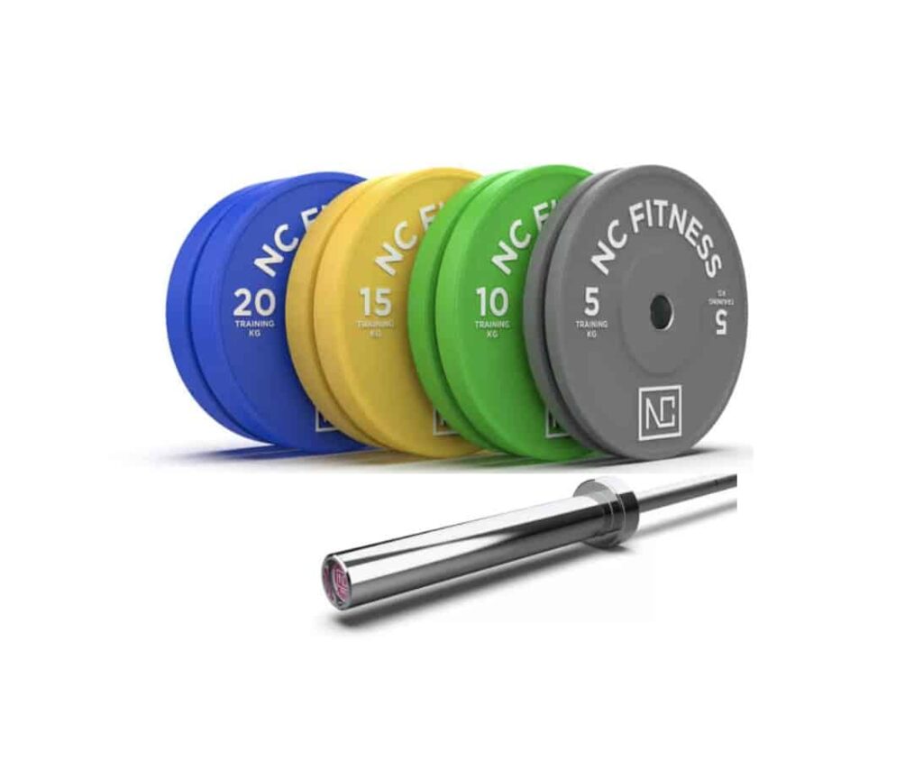 Weight Plates and Barbell Set