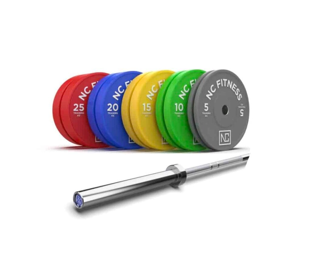 Bumper Plates and Barbells