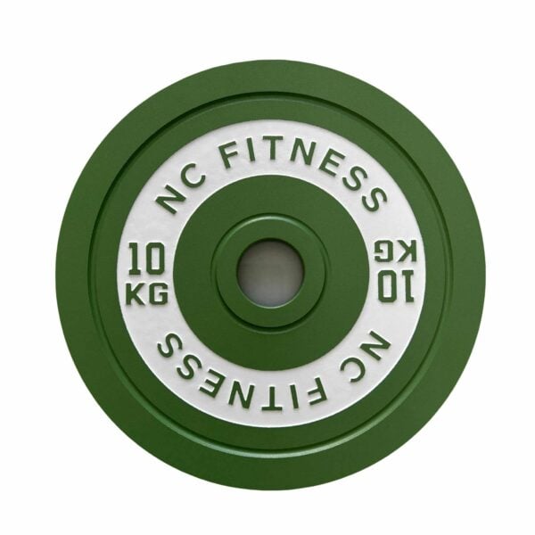 10Kg green and white coloured calibrated Weight Plate