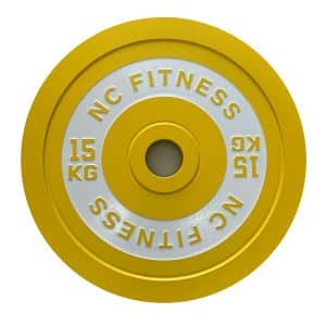 15Kg yellow and white coloured calibrated Weight Plate