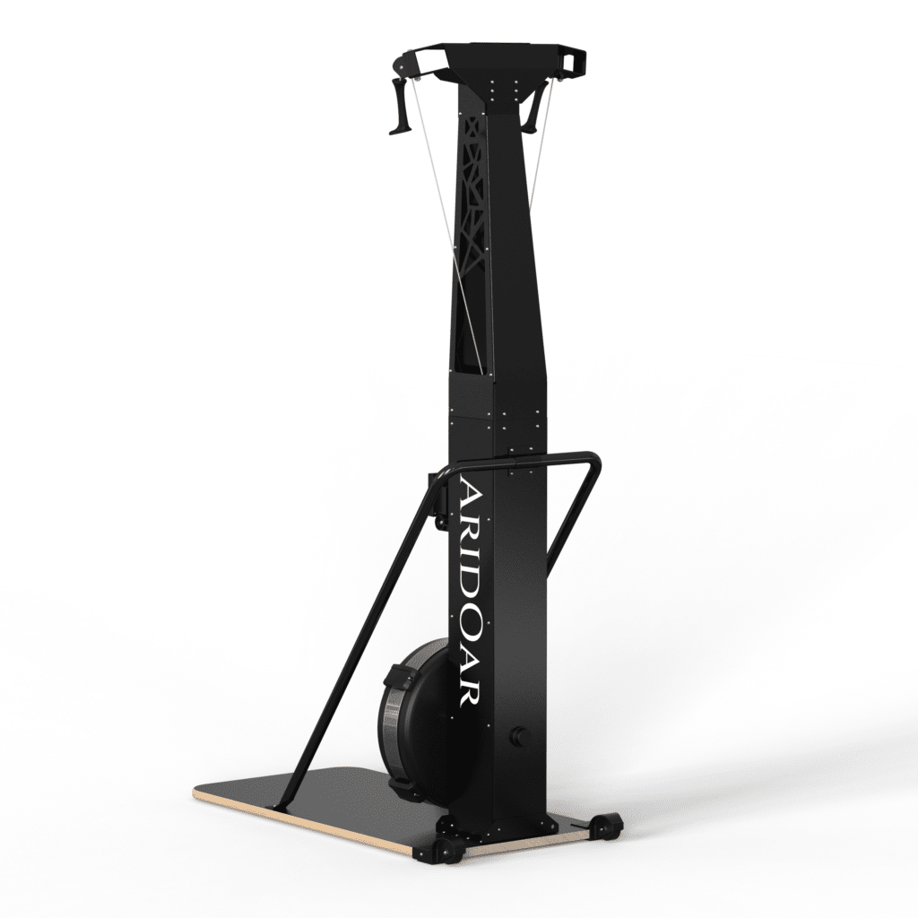 AridOar ski machine trainer with stand