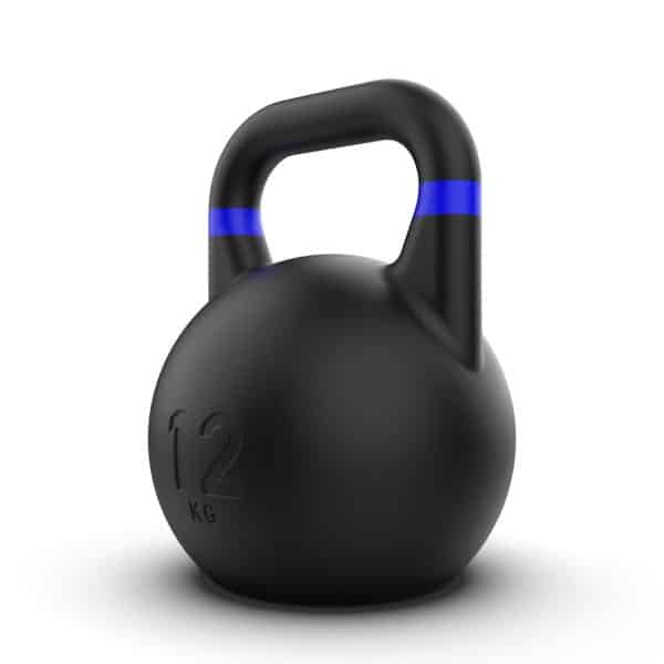 Kettlebell Competition Black 12kg - Pro Grade Black Kettlebells 11