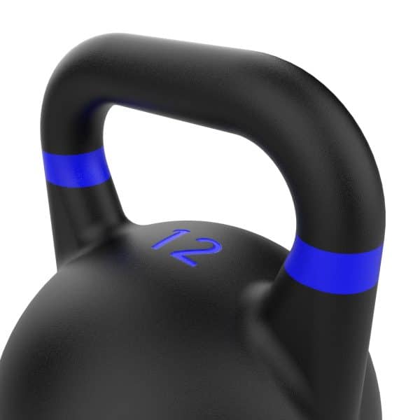 Kettlebell Competition Black 12kg - Pro Grade Black Kettlebells 9