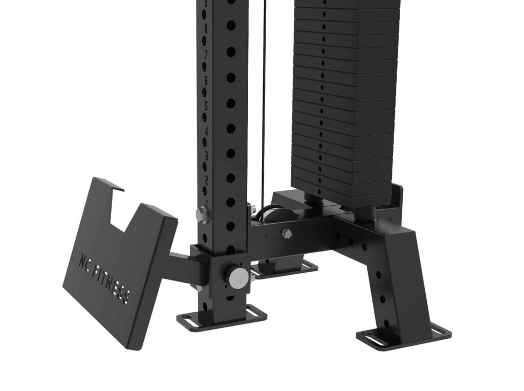 H-Series Single Pulley Machine - Includes Footplate and Knee Pad Attachment - Image 8