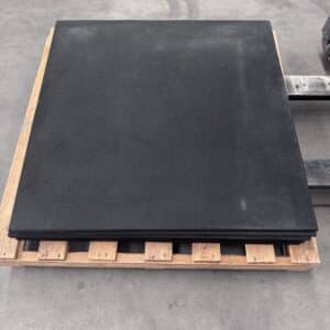 Commercial Rubber Gym Mat Black 1m x 1m x 15mm **Seconds – see description** - Clearance 8