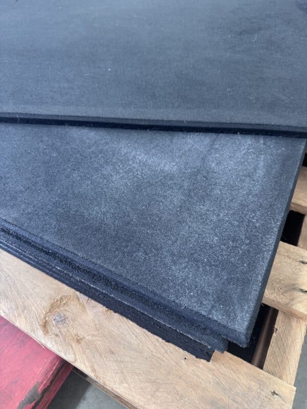 Commercial Rubber Gym Mat Black 1m x 1m x 15mm **Seconds – see description** - Clearance 9