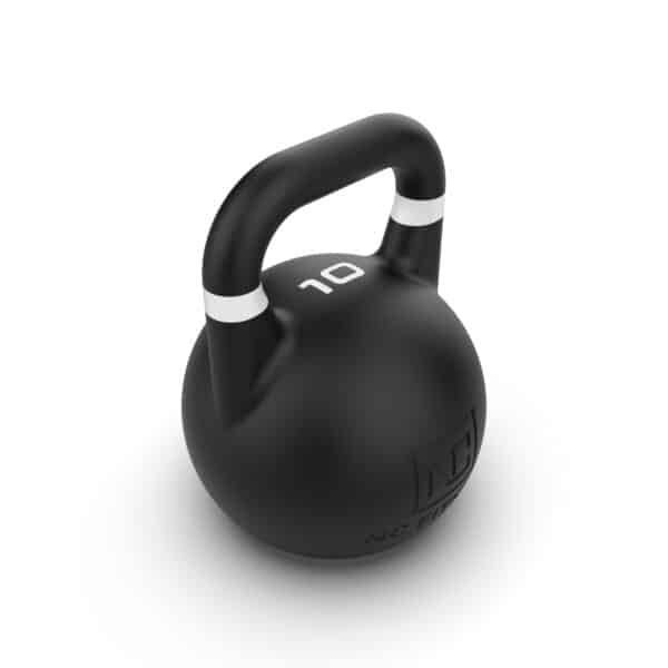 Kettlebell Competition Black 10kg - Pro Grade Black Kettlebells 9