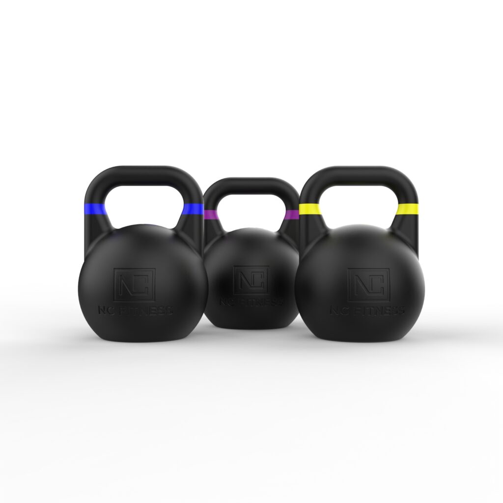 Kettlebell Competition Set in Black 12Kg, 16Kg, 20Kg