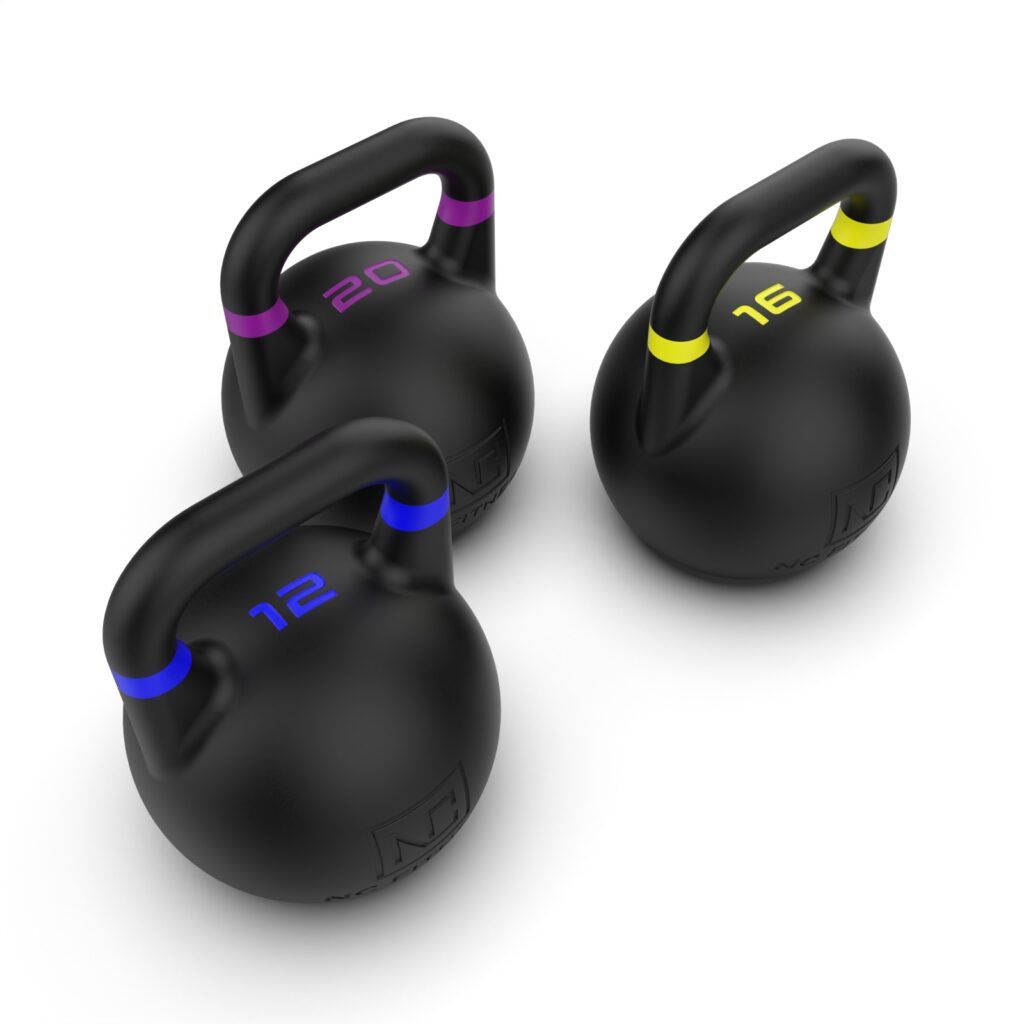 Kettlebell Competition Set in Black 12Kg, 16Kg, 20Kg