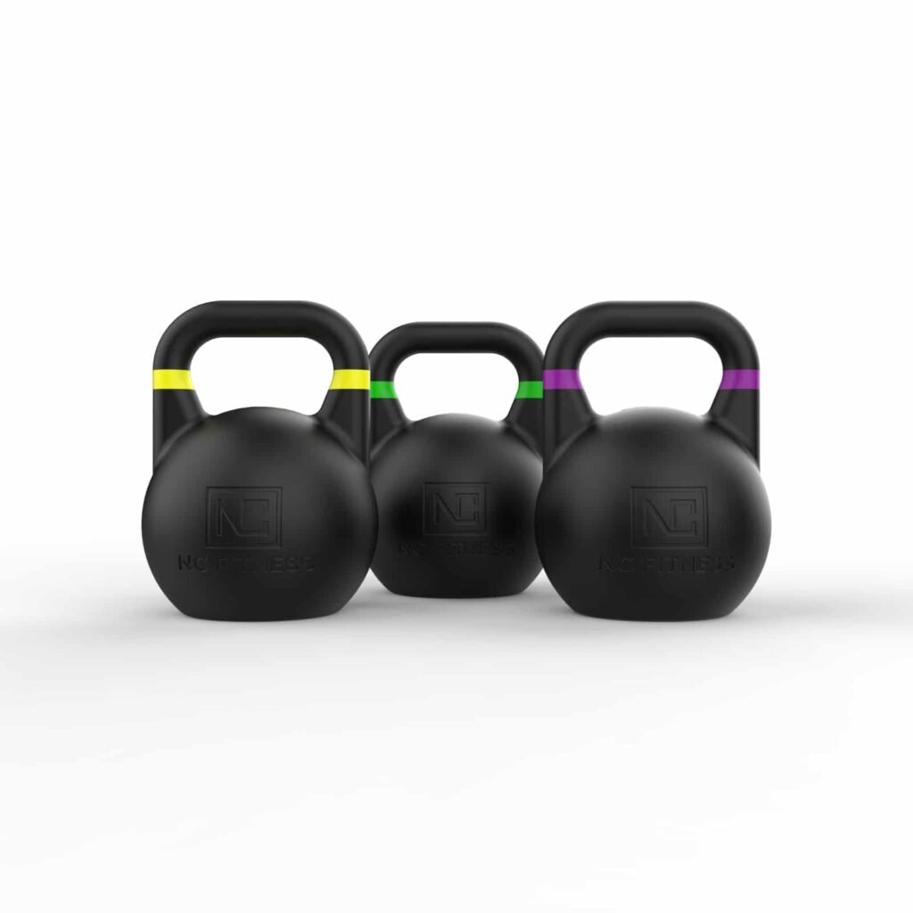 Black Kettlebell Competition Set of 3 - 16Kg, 20Kg, 24Kg