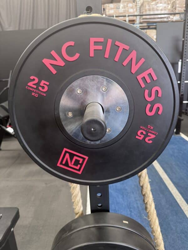 Bumper Plate Premium Pair 25kg Black with Colour – EX Display- - Showroom Stock 8