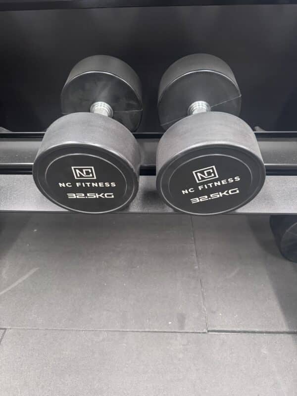 Pu Dumbbells 32.5kg PAIR **OLD LOGO** - Showroom Stock 8