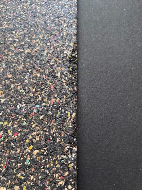 Premium Rubber Gym Mat – 1m x 1m x 15mm **SECONDS MIXED PLAIN BLACK AND GREY FLECK** - Showroom Stock 9